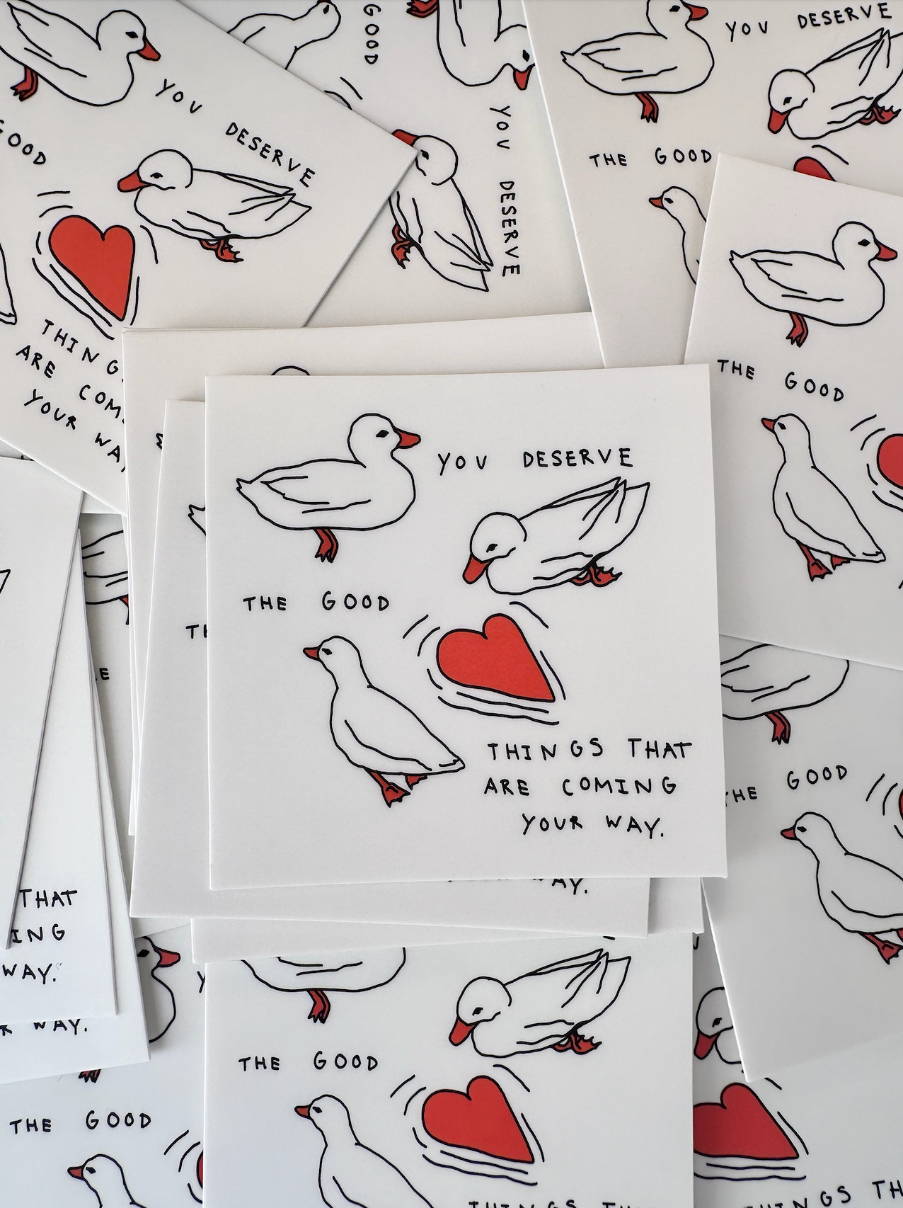 you deserve the good things sticker