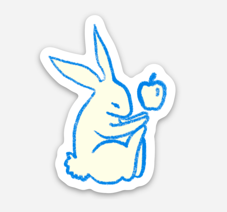 tiny bun sticker