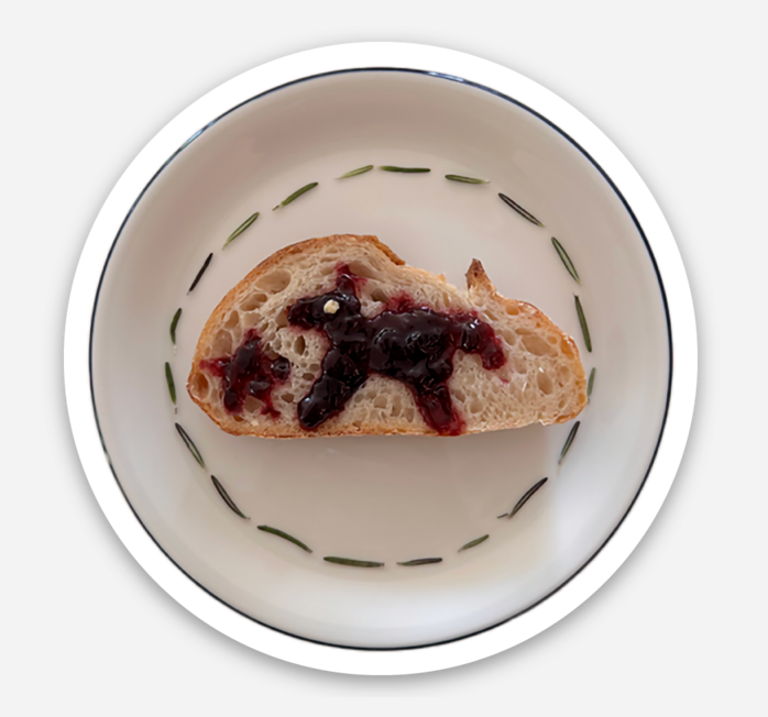 jam and toast sticker