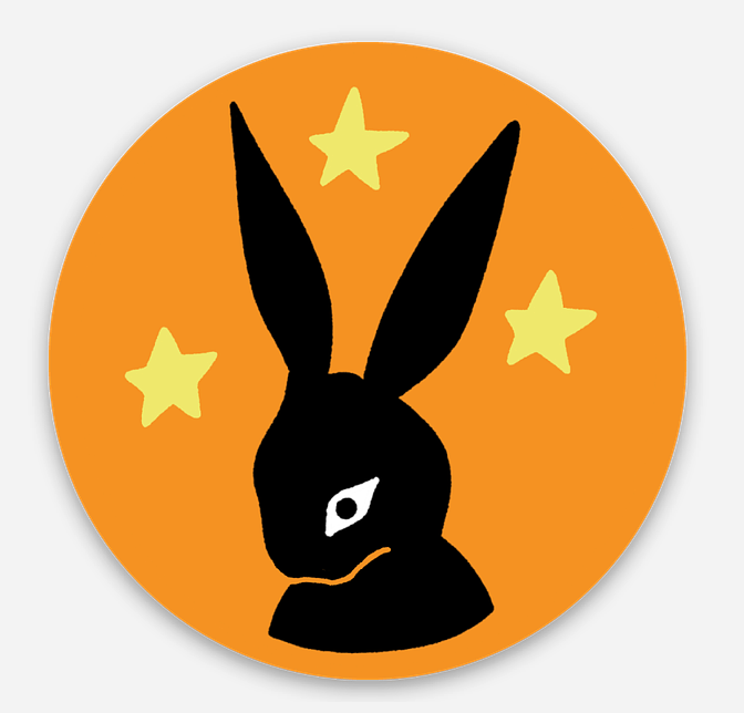 spooky bun sticker