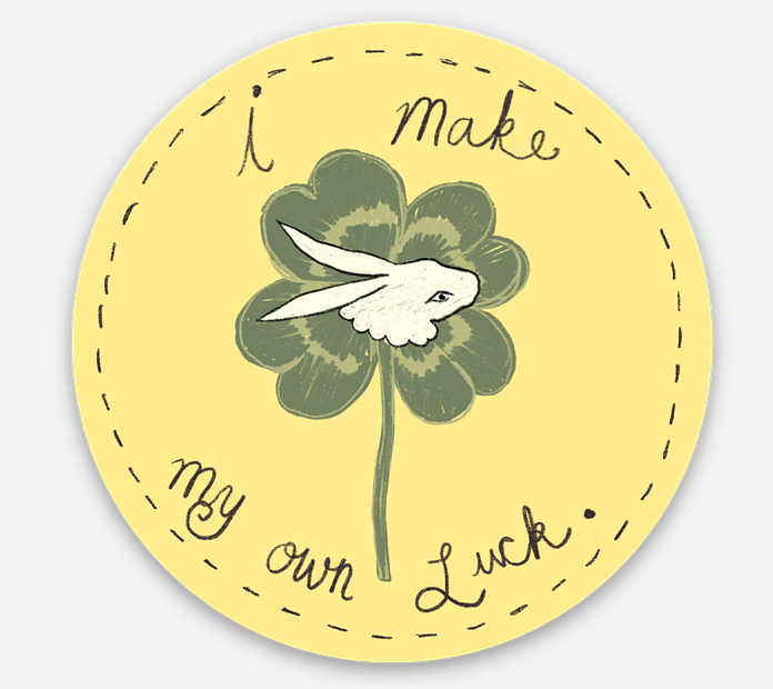 i make my own luck sticker