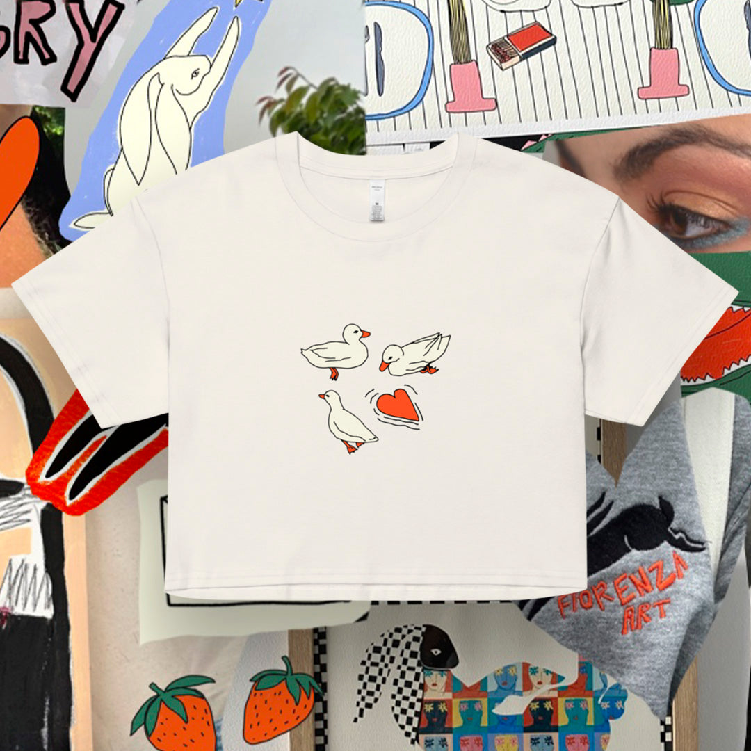 Love duck crop top